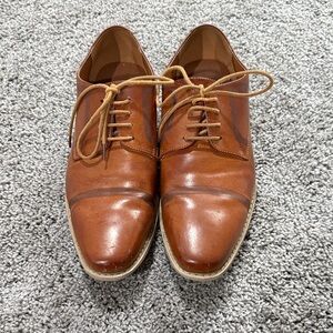 Nine West Tan Leather Men's Oxfords